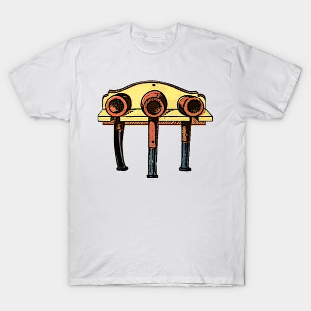 Rare object wall pipe holder T-Shirt by Marccelus